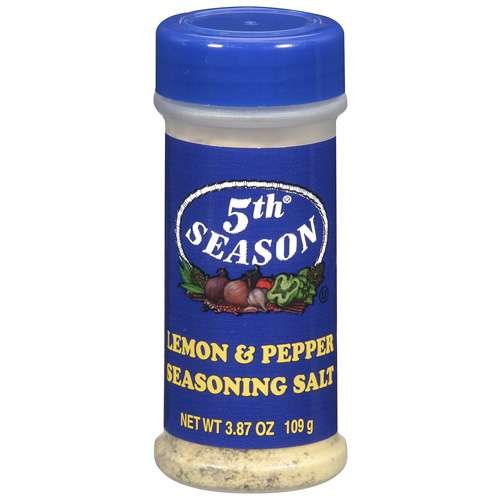 5th Season Lemon & Pepper Seasoning Salt, 3.87 Oz