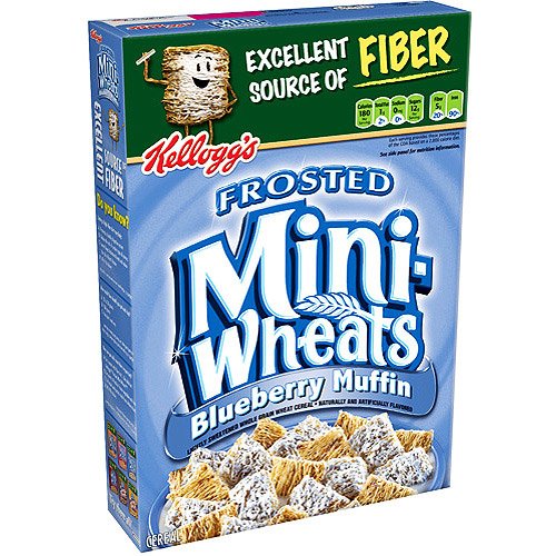 Kellogg's Frosted Mini-Wheats Blueberry Muffin Cereal, 16 oz