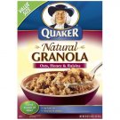 Quaker Natural Granola Oats Honey & Raisins Cereal, 28 Oz