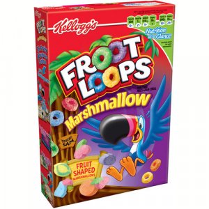 Kellogg's Froot Loops Marshmallow Sweetened Multi-Grain Cereal, 12.60 oz