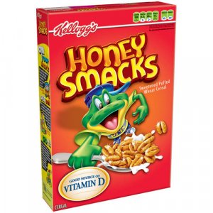 Kellogg's Honey Smacks Cereal, 15.3 Oz