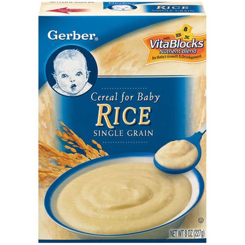 Gerber Rice Single Grain Cereal For Baby, 8 Oz