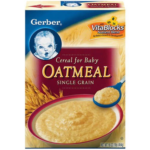 Gerber Dry Cereals Oatmeal Single Grain Cereal For Baby, 16 Oz