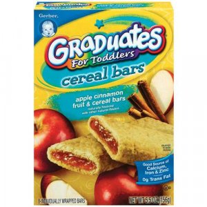 Gerber Graduates Fruit & Cereal Bars Apple Cinnamon 5.5 Oz Cereal Bars, 8 Ct