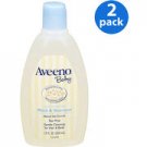 Aveeno Baby Lightly Scented Wash & Shampoo, 12 oz - 2 pk.