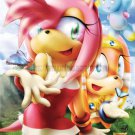 POSTER - 006 - 'Sonic Amy Rose & Tikal the echidna & chao enjoying butterflies'