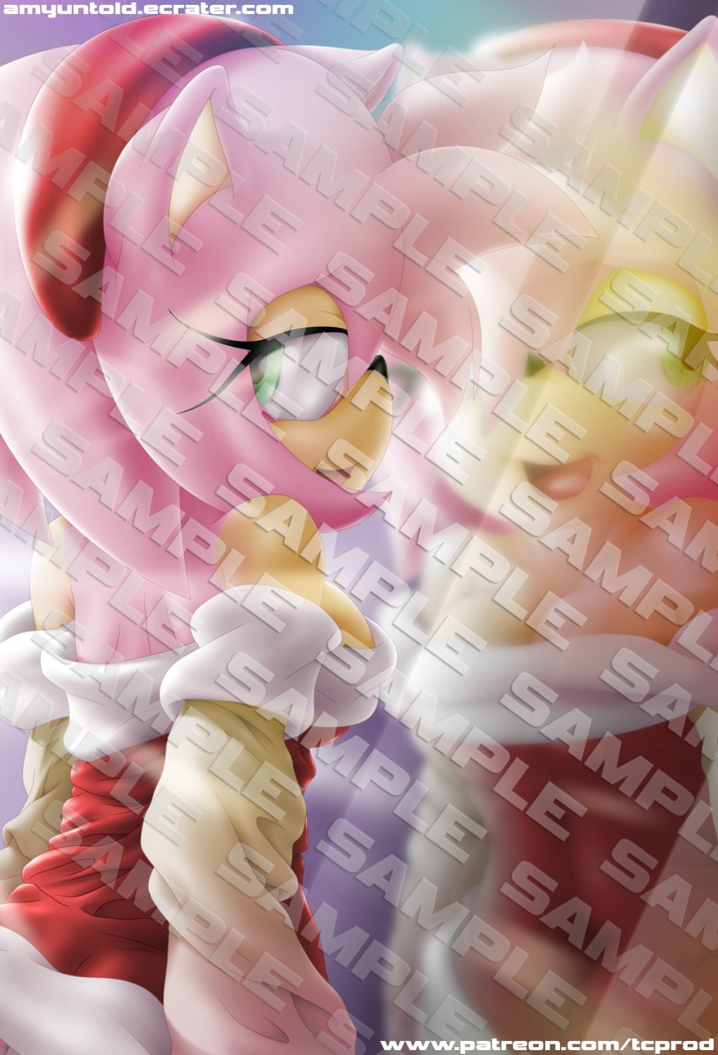 POSTER - 014 - 'Amy Rose checks up on her outfit in the mirror'