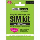 Simple Mobile Keep Your Own Phone 3-in-1 Prepaid SIM Kit