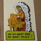 Vintage Water Decal Racist Sexist featuring topless Native American Pinup