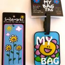 BOOKMARK & LUGGAGE TAG SMILE FLOWER FACE GIFT COMBO