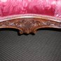 Heavily Carved Victorian Walnut Confidante Settee
