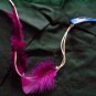 feather hair clips