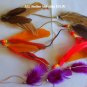 feather hair clips
