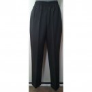 Womens Vintage Allison Daley Petites Dress Pants Dk Green Blue Brown Relaxed Fit Tapered Leg 12P