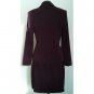 Womens Lisa Jo Skirt Suit Deep Purple Velvety Feel Polyester Spandex Blend Size 9/10