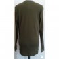 Junior Mens Green Dog Cotton Thermal Shirt Long-Sleeved Pullover Green/Dark Fir L NWT