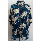 Mens Royal Hawaiian Creations Hawaiian Shirt Short Sleeve Rayon Dark Blue XL NWT