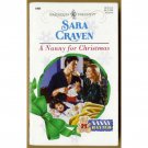 A Nanny for Christmas by Sara Craven Harlequin Nanny Wanted Series PB Book 1997 Issue 1999