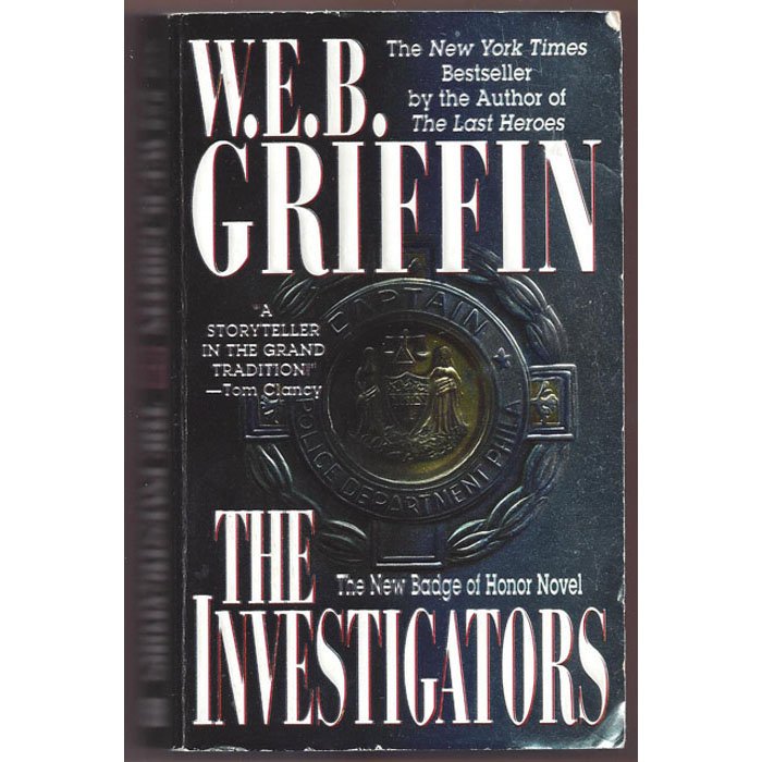The Investigators by WEB Griffin Book 7 in the Badge of Honor Series Paperback Book Jove 1998