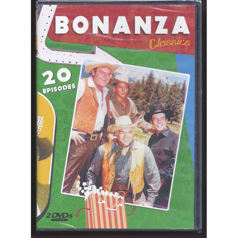Bonanza Classics DVD 20 Episodes Lorne Greene Michael Landon Pernell Roberts Dan Blocker