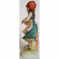 Victorian Farm Boy and Girl Figurines Vintage Porcelain Bisque Circa 1980s Set of 2