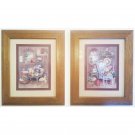 Barbara Mock Framed Prints Love Grows in a Garden Home Interiors Wall Art Set of 2 Pictures