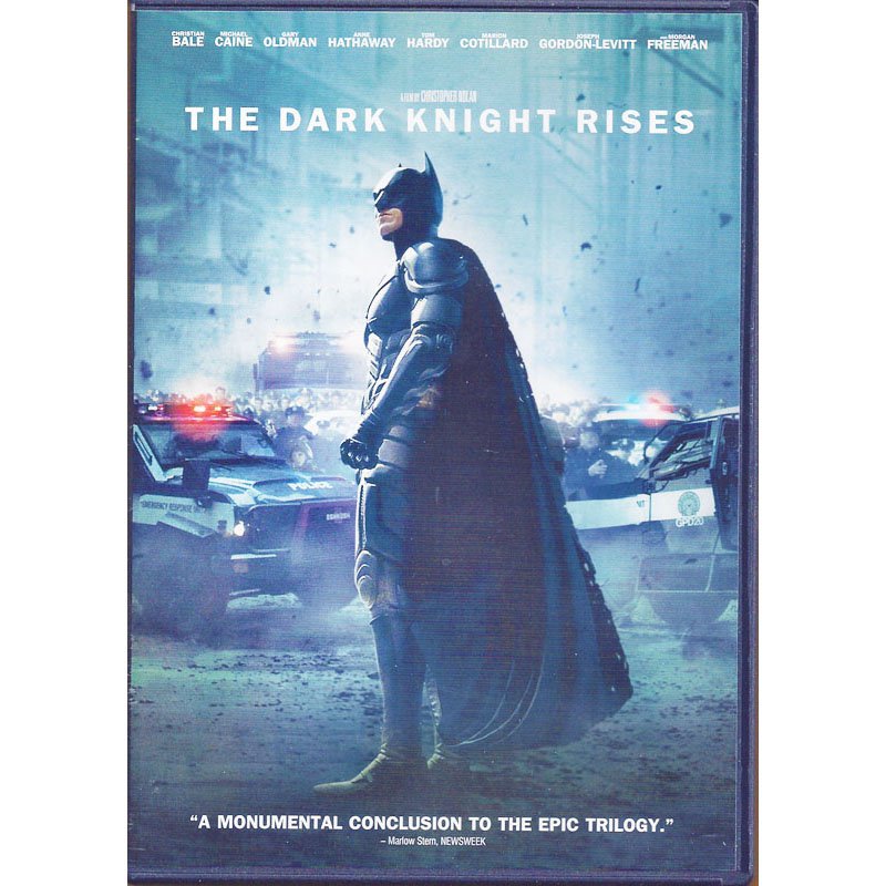 Batman The Dark Knight Rises DVD Christian Bale Michael Caine Morgan Freeman Gary Oldman Widescreen