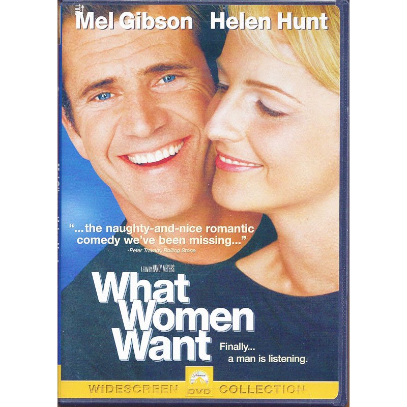 What Women Want DVD Mel Gibson Helen Hunt Marisa Tomei Alan Alda Delta Burke Widescreen