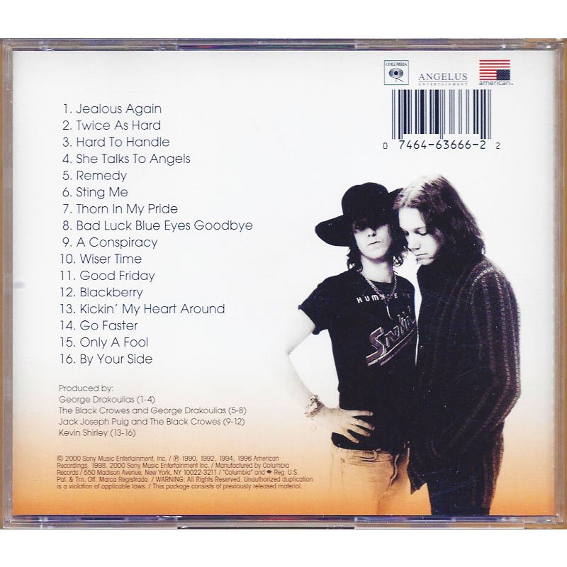 The Black Crowes CD 2000 Greatest Hits 19901999 A Tribute to a Work