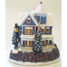 Thomas Kinkade Lighted Ornament A Holiday Gathering 1998 Painter of Light Christmas Collectible NIB