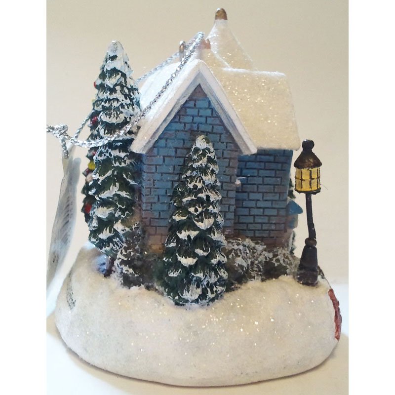 Thomas Kinkade Lighted Ornament A Holiday Gathering 1998 Painter of ...