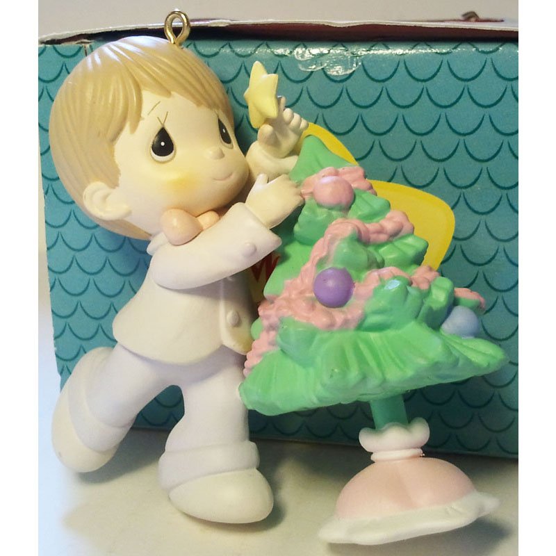 Precious Moments Ornament Home for the Holidays Vintage Christmas Collectible 1995 MIB