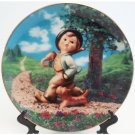 Hummel Strolling Along Collectors Plate Gentle Friends Collection 23K Gold Trim Danbury Mint Reg