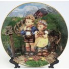 Hummel Country Crossroads Collectors Plate Little Companions 23K Gold Trim Danbury Mint Registered