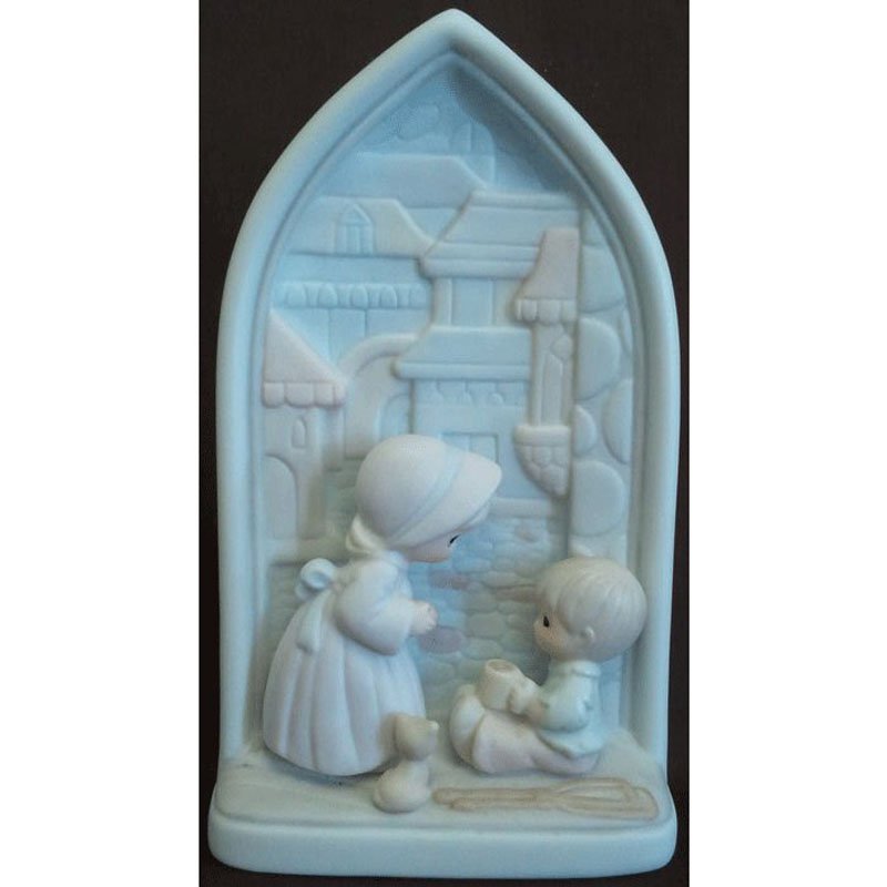 Precious Moments 5th Beatitude Chapel Window Blessed Are the Merciful Signed Ltd Ed Trumpet 1994 NIB