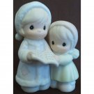 Sugar Town Aunt Ruth and Aunt Dorothy Carolling Precious Moments Figurine Signed Trumpet 1994 529486