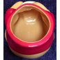 Winnie the Pooh Cookie Jar with Blue Honey Pot Vintage 1970s Glazed Ceramic 12in