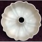 Vintage Bundt Cake Pan Avocado Cast Aluminum Natural Interior Fluted Tube Pan 12-Cup 1970s