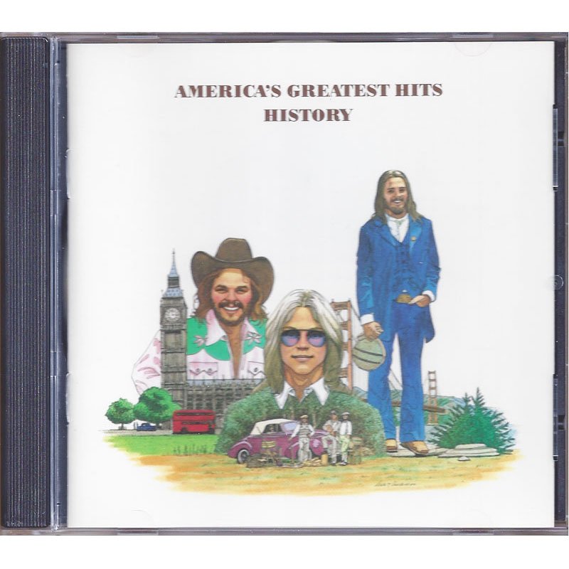 America CD History America's Greatest Hits Compilation 70s Classic Folk Rock Music Club Edition