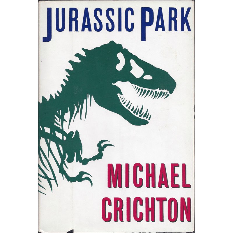 Jurassic Park by Michael Crichton Hardcover Book 1990