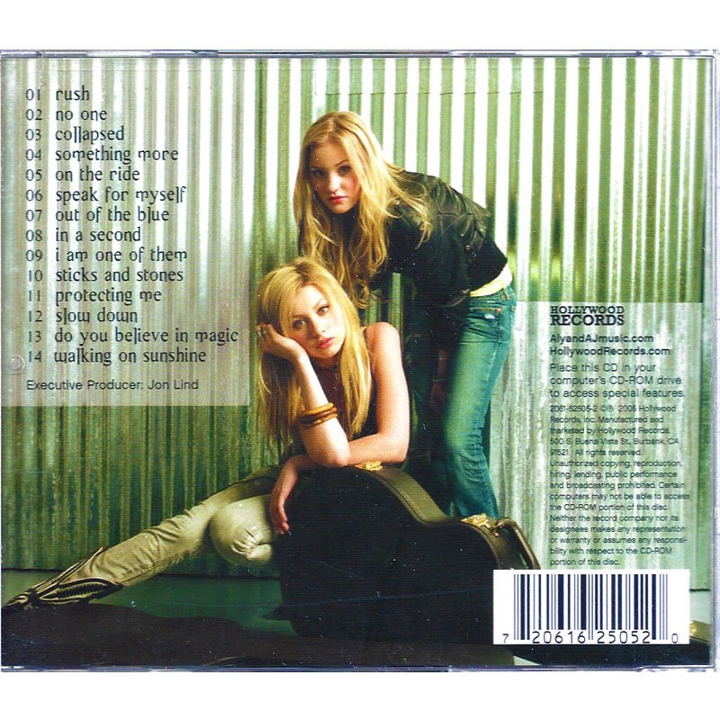 Aly and AJ Into the Rush CD 2005 Youth Dance Pop Music