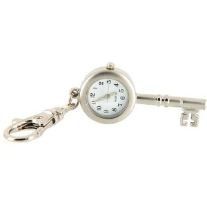 Key Keychain Watch (Silver)