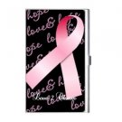 Pink Ribbon Business Card Holder
