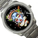 Unisex Stainless Steel Tattoo Style Watch A26845127