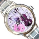 Music Sheet Flower Design Italian Charm Watch A26818533