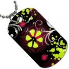 Fun and Funky Design Dog Tag Pendant with Free Chain