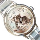 Cute Kittens Design Italian Charm Watch A26808912