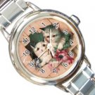 Cute Kittens Design Italian Charm Watch A26808911