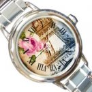 Eiffel Tower Roman Numerals Italian Charm Watch