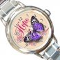 Butterfly Hope Design Italian Charm Watch A26778480